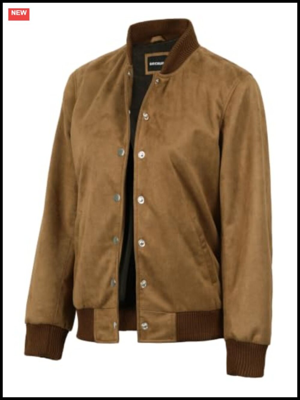 Faux Suede Bomber Jacket Women Hooded Lightweight Casual Zip Jacket